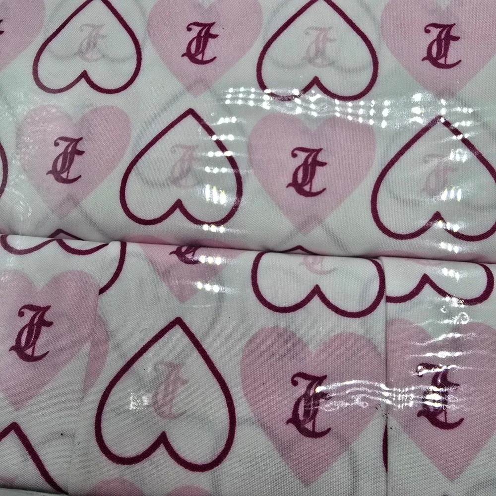 Juicy Couture King‎ Size Sheet Set Pink Heart Pattern Luxury Home